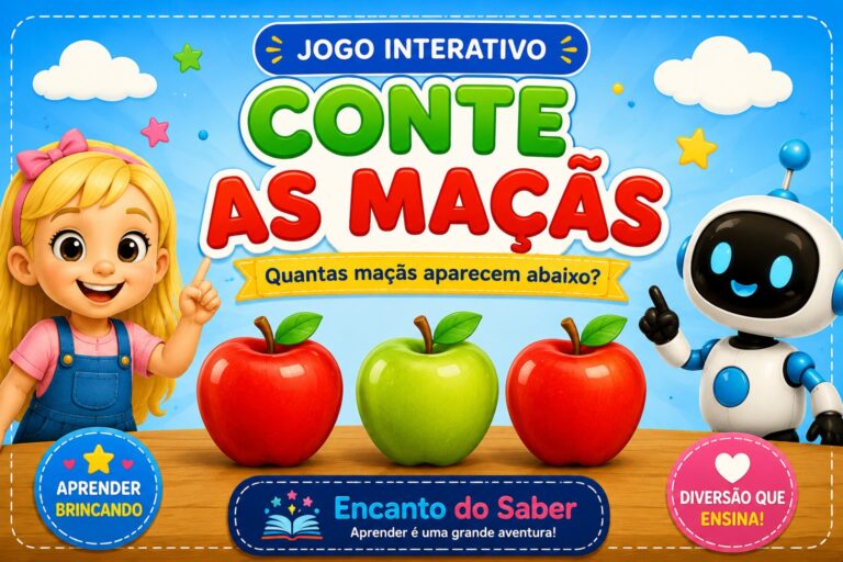 Jogo Interativo – Conte as Maçãs.